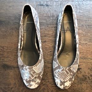 Aquatalia Cierra waterproof leather flat